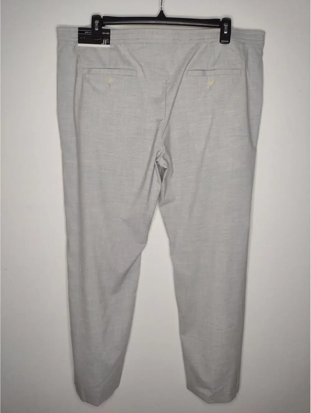 NWT J.Ferrar Men's Light Gray/Big & Tall (44-46) Flat Front Pants Size XXL